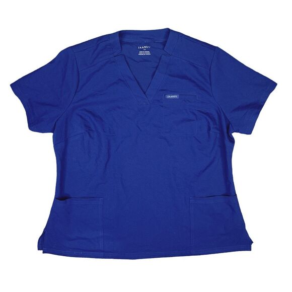 Jaanuu Relaxed 3-Pocket Classic Scrub Top - Size 1X - Picture 1 of 3